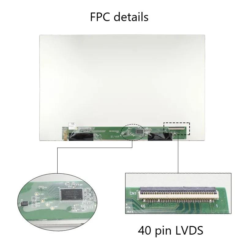 Shenzhen Lcd 10.1 Inch Ips Tft  Custom 1280x800 high brightness LCD Display modules Panel  Manufacturer with touch panel