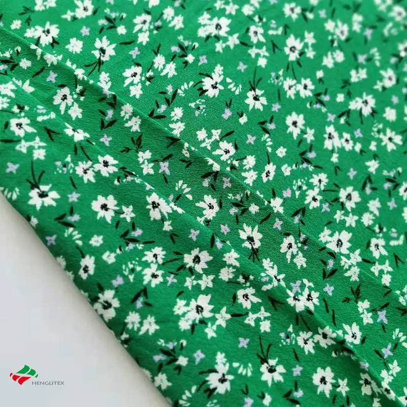 Henglitex 100% Экологически чистая тканая ткань с цветочным принтом для лета и осени женская модная