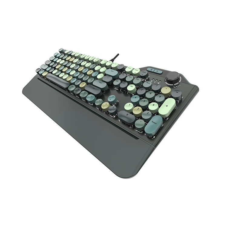 Computer Accessories Slim Wired Usb Led Rgb Backlight Pc Arabic Gamer Gaming Mechanical Keyboard