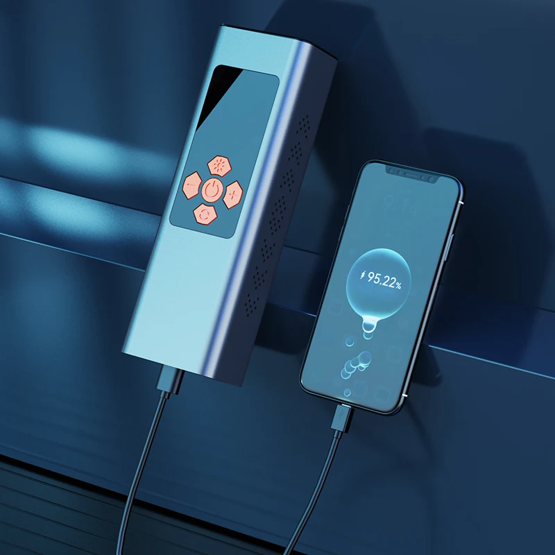 Automobile Air Pump Emergency Lighting Portable Pointer Display Tire Inflators For Car