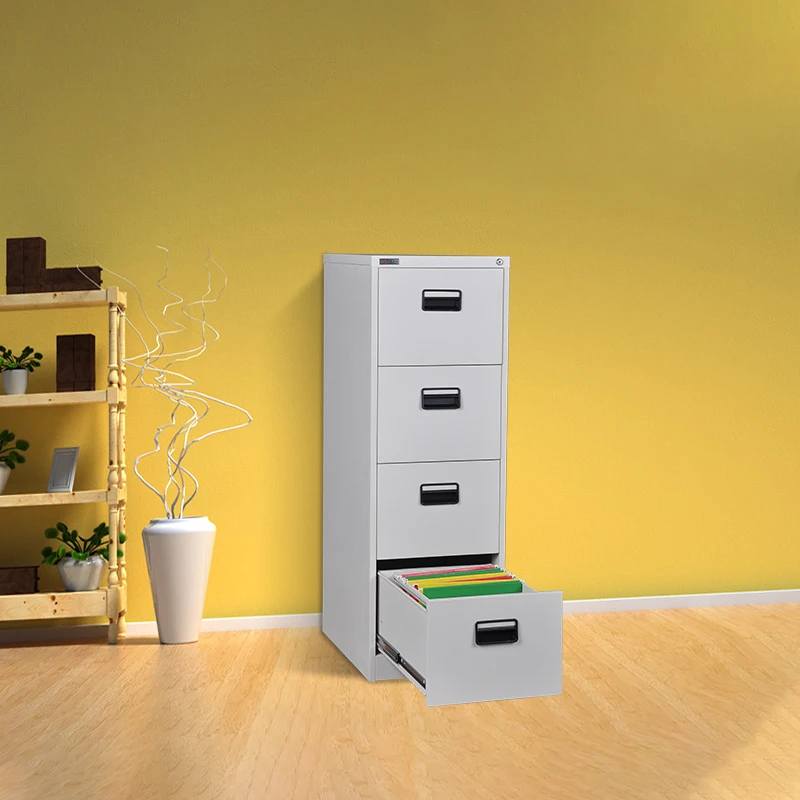 KD Structure metal black handle 2 drawer cabinet 3 drawer vertical filing cabinet 4 drawer