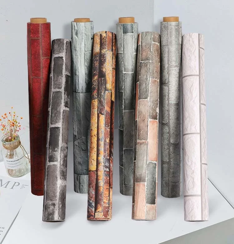 Экологичные водонепроницаемые легко устанавливаемые легко моющиеся виниловые 3d обои romm decroation 45 см * 2 м 45*10 м