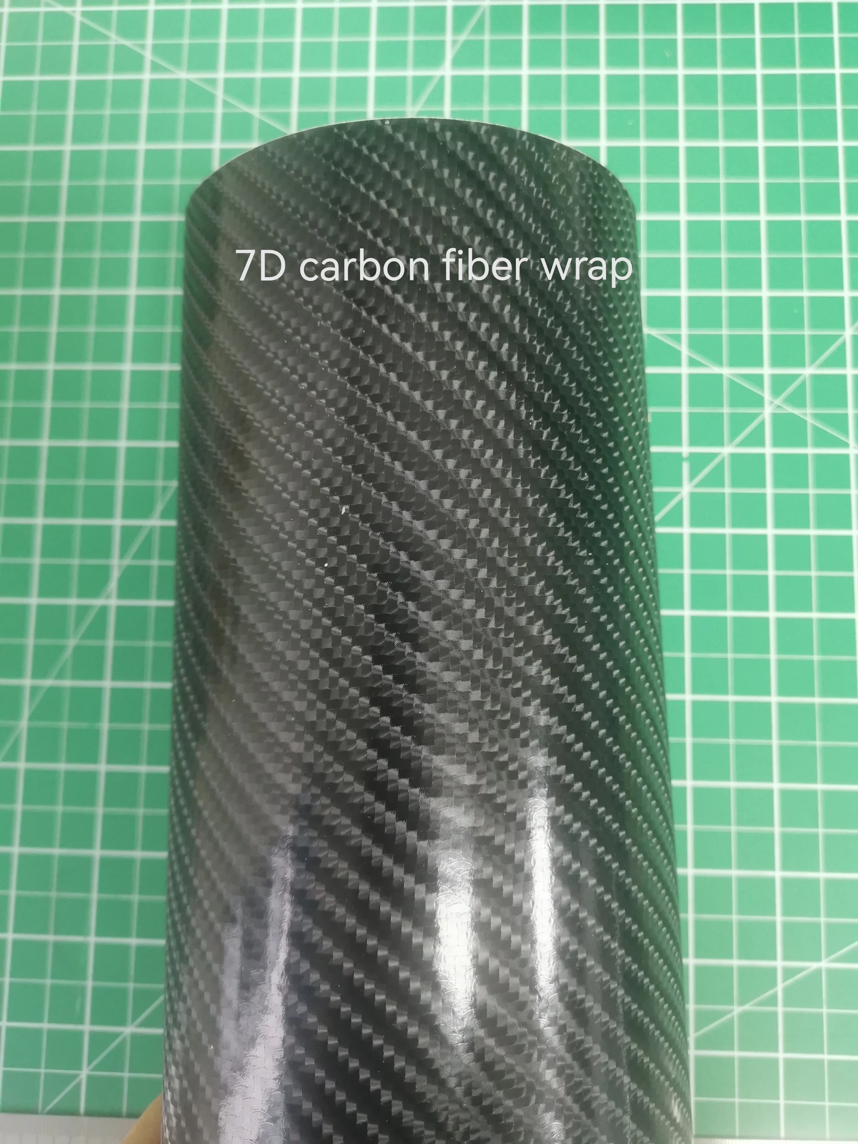 Hot Sell Air Free Channel Glossy 6D 7D Carbon Fiber Black Special Texture Self Adhesive Vinyl Car Wrap Factory Wholesale