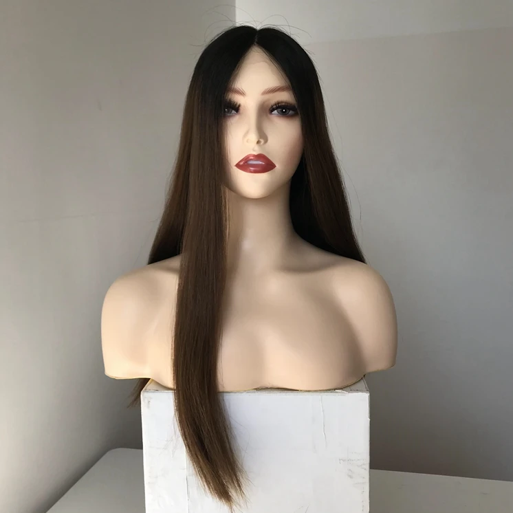 China Supplier Customizable Brazilian Unprocessed Virgin Hair Swiss Lace Top Kosher Jewish Wigs