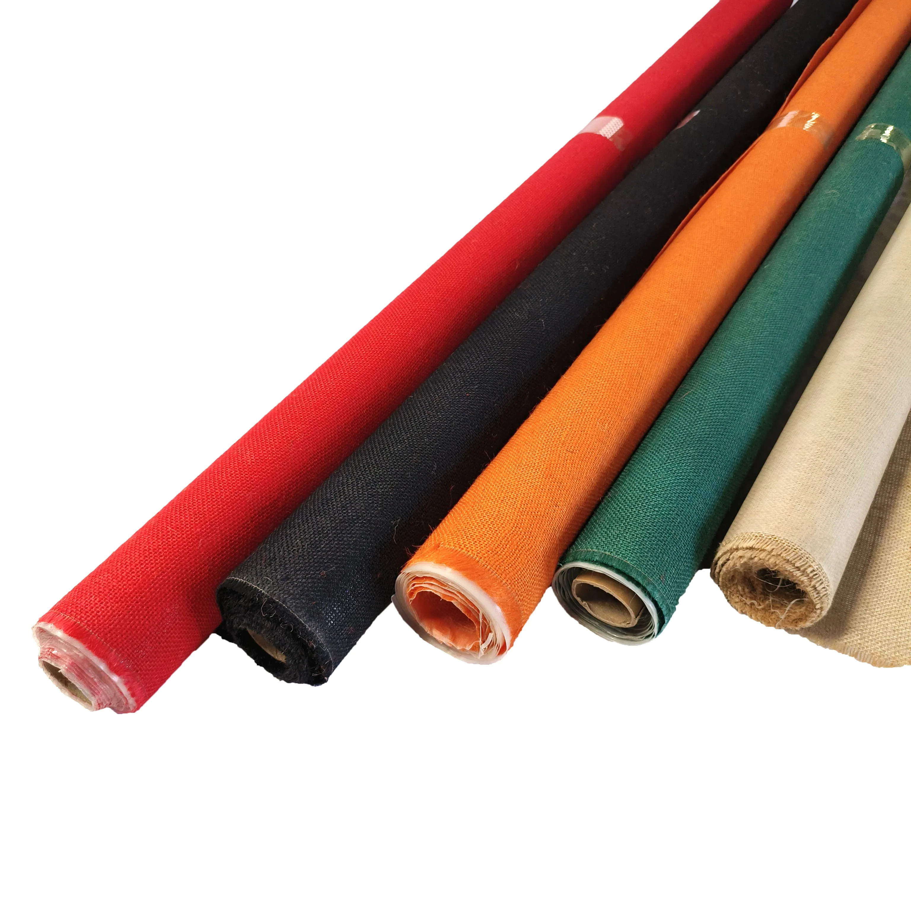 Customized Color 100% Jute Fabric PE Coated Waterproof Burlap Fabric for Bag