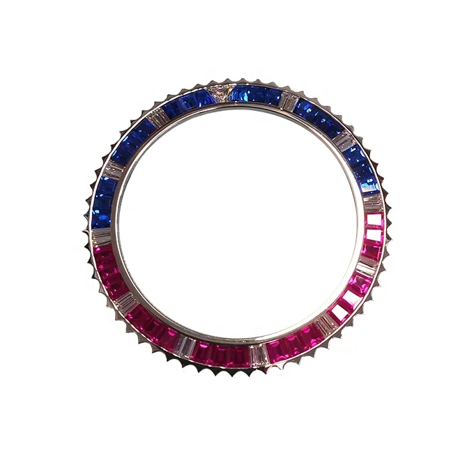 Изготовление на заказ, высококачественная нержавеющая сталь, 40 мм, синтетические зажимы для часов и запасные части для замены рамки roo-lex cola