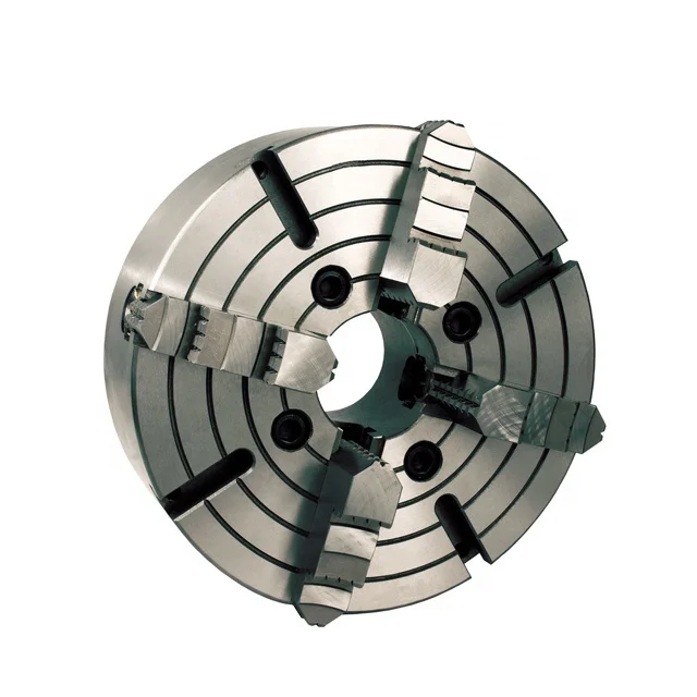 K72 Four Jaw Independent Chuck Lathe Chuck 4jaws Steel OEM C Type Lathe Machine 4 Jaw Chuck with Mt Arbor Plywood Case Manual GS