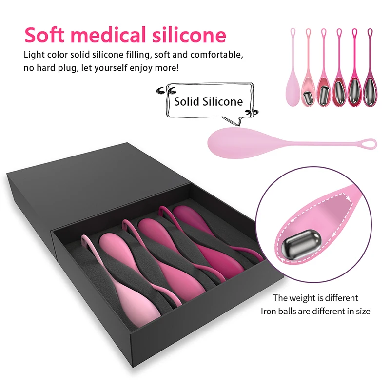  Sex Toys Vaginal Balls Kegel Exercise Tightening Beginners Ben Wa Female Pelvic Floor Ball