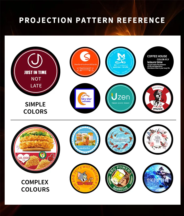 Custom Hd Led Advertising Lights Projector Pdd 20W Indoor Static Led Advertising Gobo Light Projector