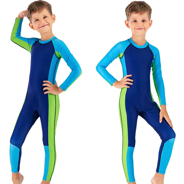 Children full swimsuit manufacturer swimming costumes for kids-boys one piece freediving wetsuit