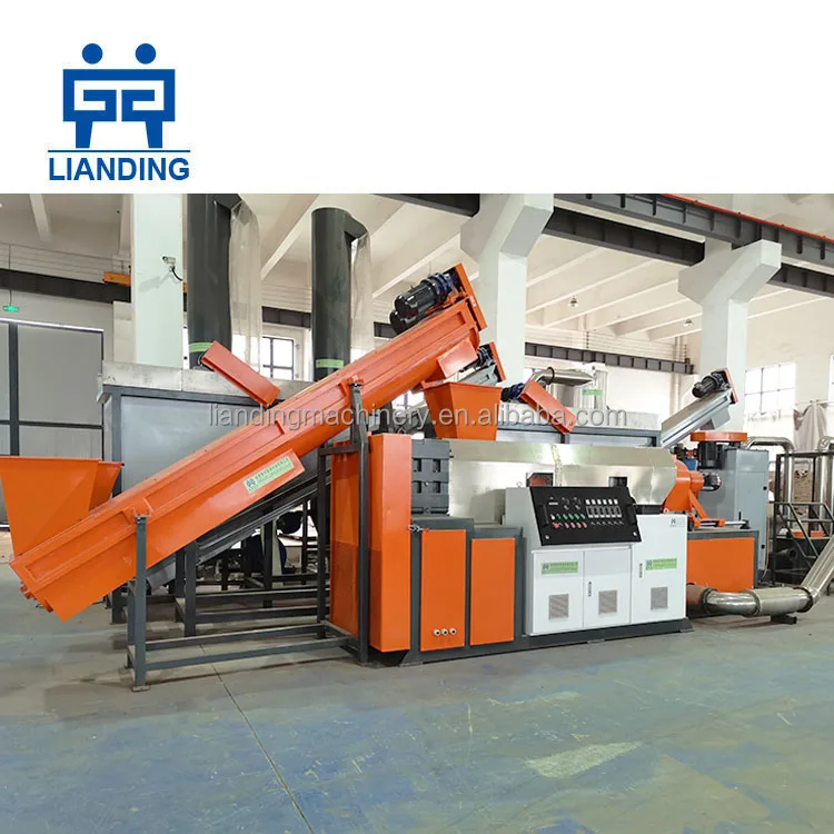 High Productivity  Squeeze Waste  PP PE Film Recycling Plastic Film Bottles  Machine