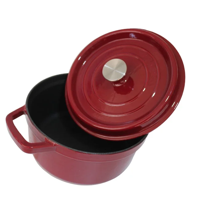 Cast iron enamel Coated non-stick soup pot