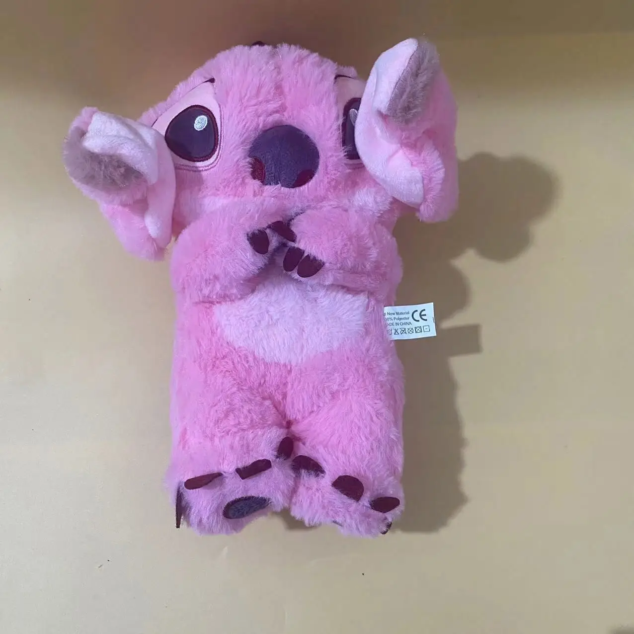 Hot Selling Stuffed Plush Animal Rabbit Toy Blue Pink Stitch Angel LIlo Breathing Soothing Newborn Baby Toys