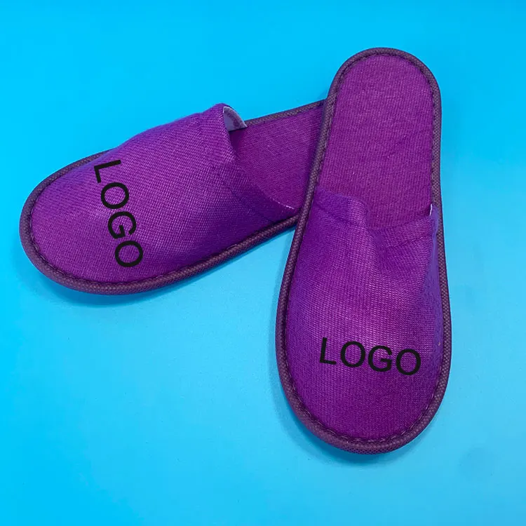Wholesale Low Moq slippers for hotel with Custom Logo Comfortable White Spa Soft Slides for unisex with different fabric