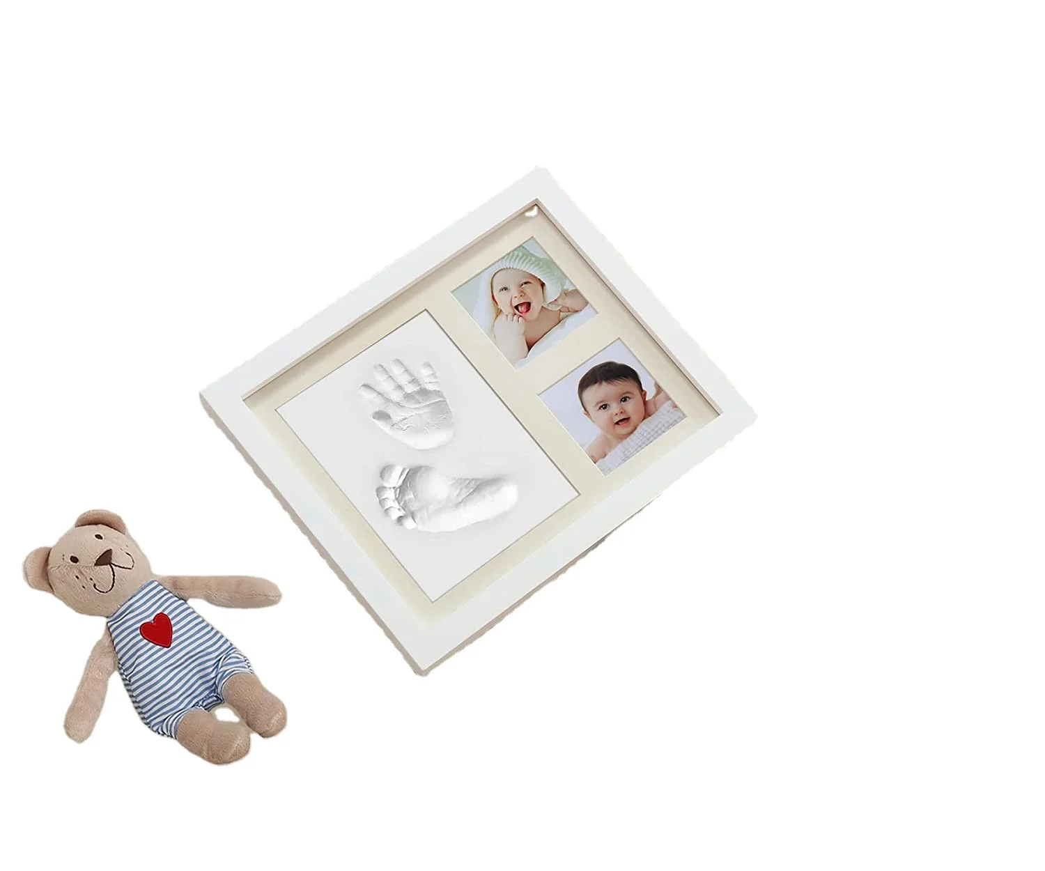 Impact Handprint Package Image Structure Package Clay for Newborn Infant Shower Present Computer Registry Baby Room Space Decor