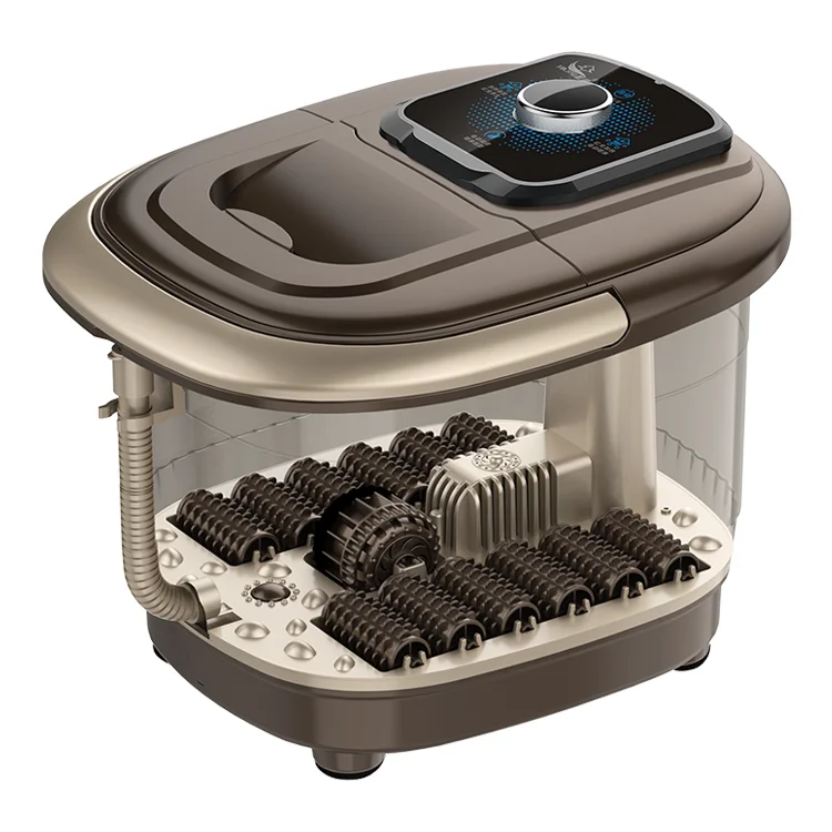 Factory Wholesale Foot Bath Spa Massager 12 Self-Service Roller Foot Massager With Heated Acupressure