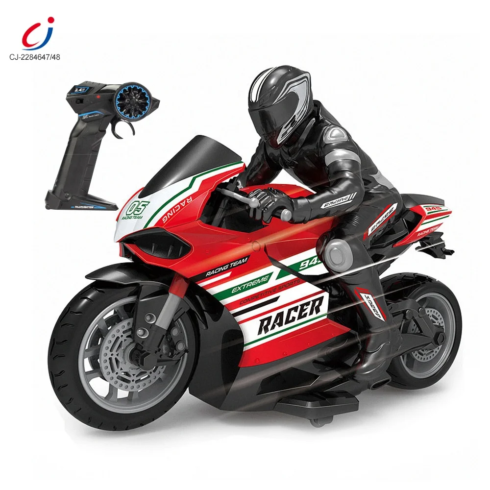 Chengji детская высокая скорость 2 4 г пульт дистанционного управления автомобильный трюк мотоцикл 1:10 полнофункциональный rc мотоциклы