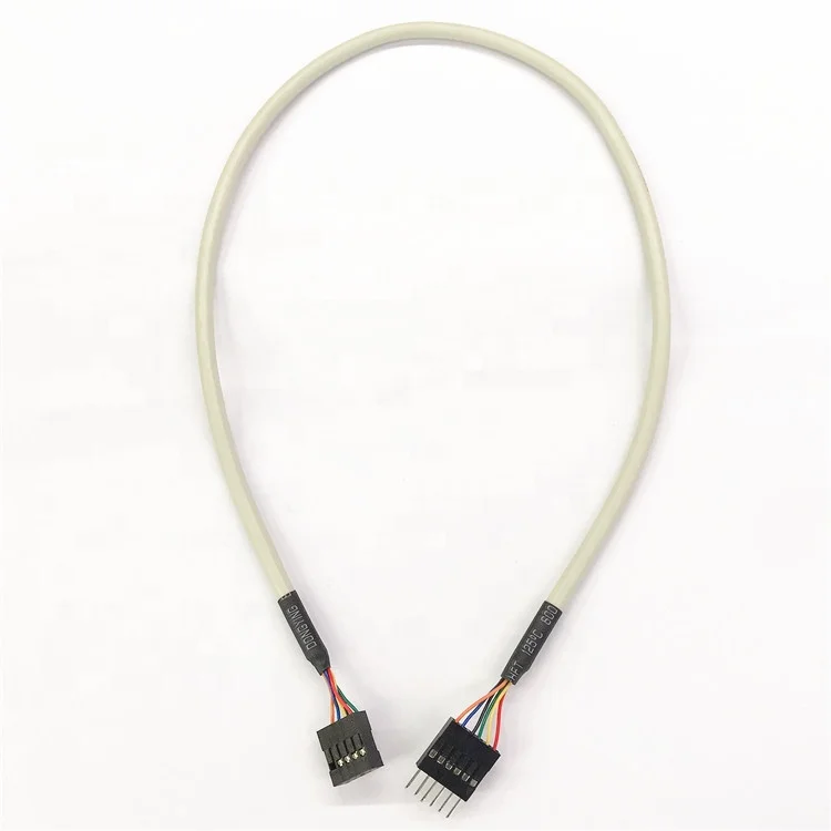 Medical instruments cable 2.54mm 6Pin/10pin futaba/dupont female/male connector with 28awg cable 500mm