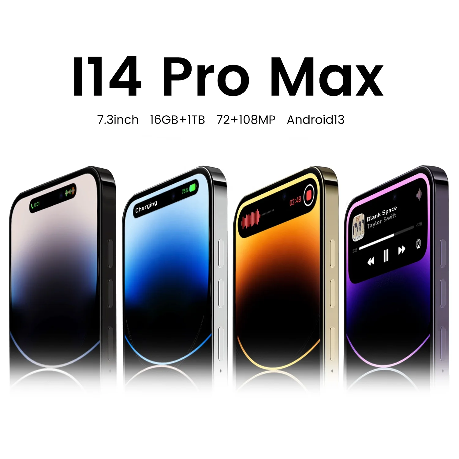 2023 NEW Phone 14 pro max 6.7 inch Original WIFI BT FM GPS i14 Smartphone 16GB+512GB Android 4G 5G Mobile phone