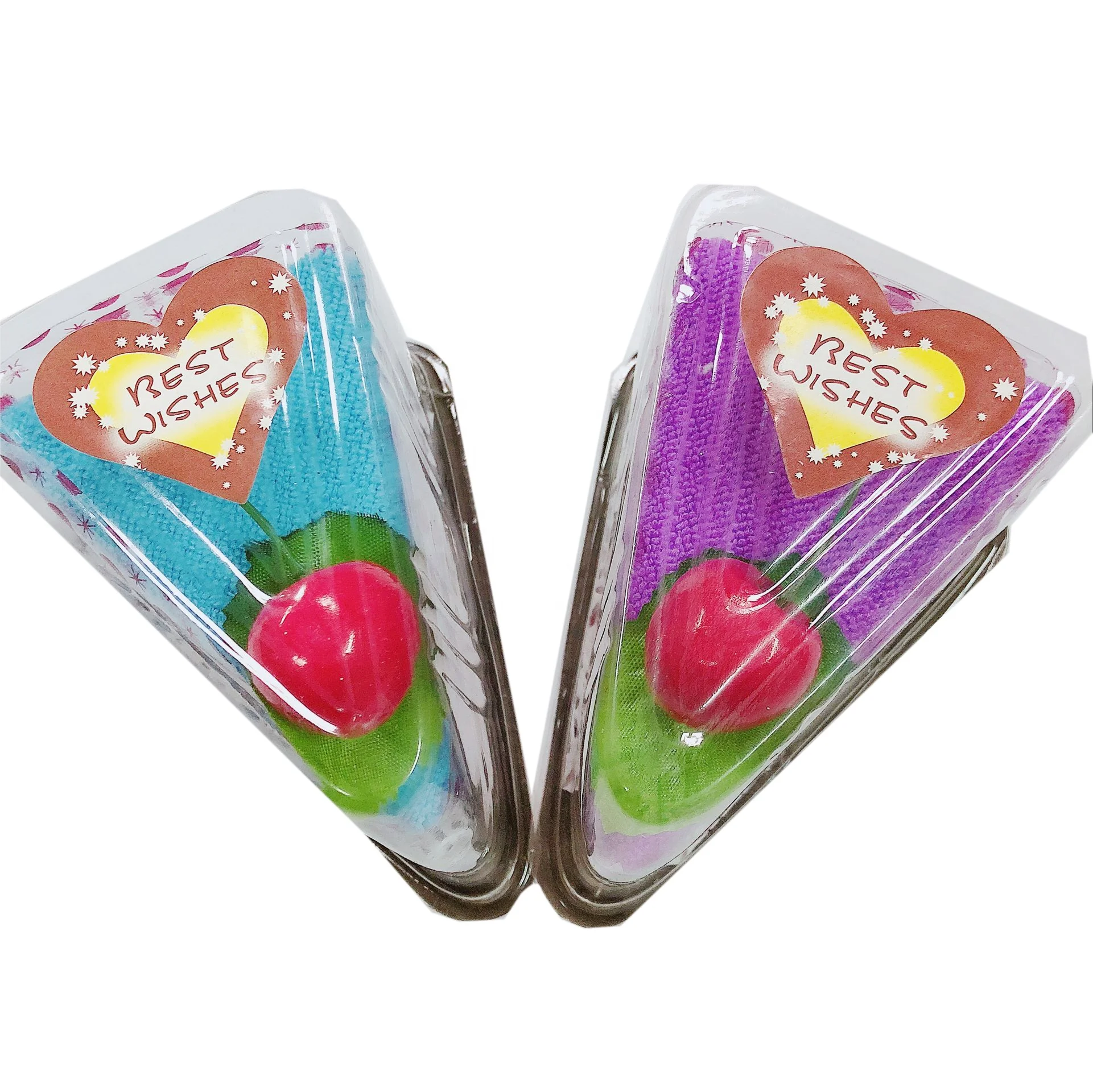 Party wedding birthday door gifts wholesale cake shape towels
