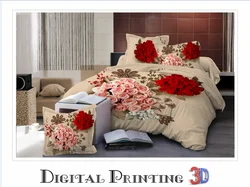 100% polyester bed sheet fabric printed 3d wholesale fabric