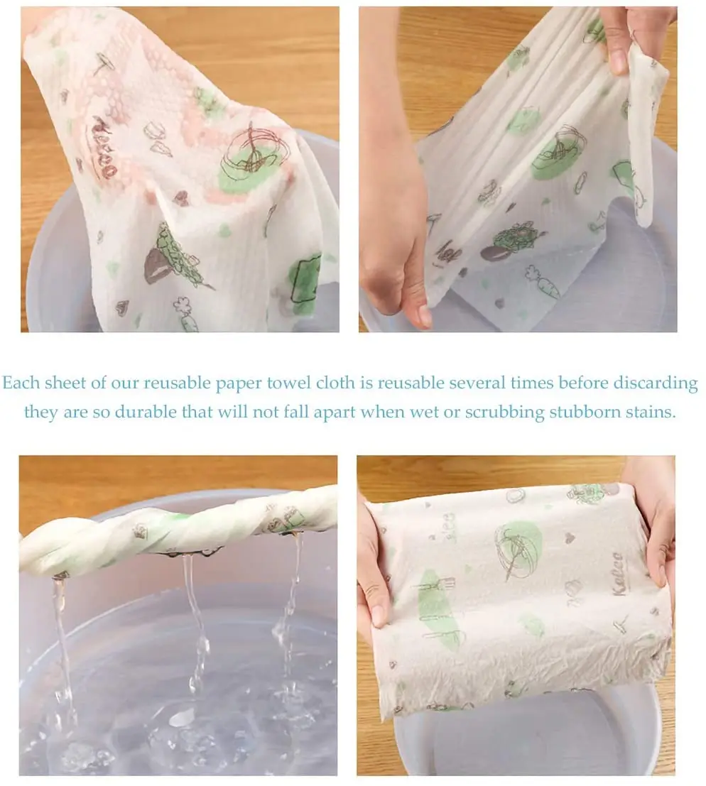 Printing Cartoon Decorative Creative Funny Versatile Strong Water Absorbent Kitchen Paper Towel