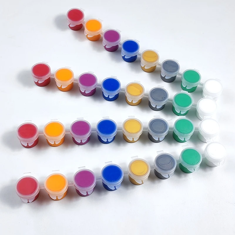 Hot Selling 5ml Paint Art Paint Premium No Fading School Kids 8 Colors Acrylic Paint for DIY Kits