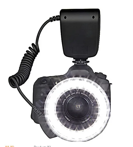 Cheapest HD-130 Camera LED Macro Ring Flash Light LED Ring Video Light For Nikon Canon Pentax Olympus Panasonic With Len Adapter