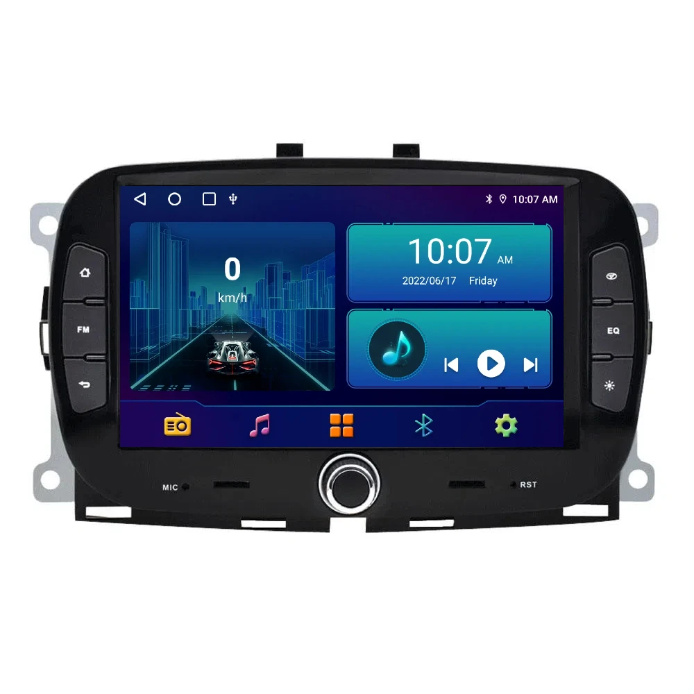 Android car radio GPS Wifi FM DVR For Fiat 500 2016-2019 Android Car Radio Multi Screen Display Car Android Radio