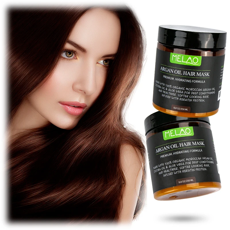 OEM Private Label Hair Care Treatment Masque Keratin Organic Collagen Hydrating Nourishing Repair Morocco Argan Oil Hair Mask