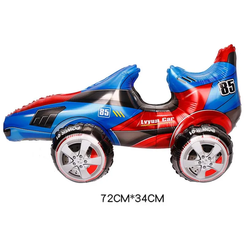 New Motorcycle Foil Balloon Vehicles Race Car Balloons  Baby Boys Toys Racing Theme Birthday Shower Party Supplies Globos