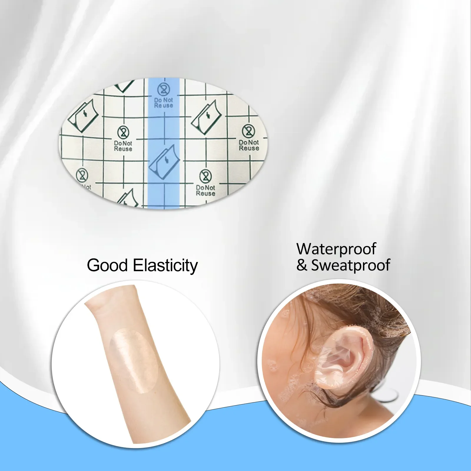 baby Waterproof ear stickers ear patch for bathing keep water from ear disposable protection adhesive patch