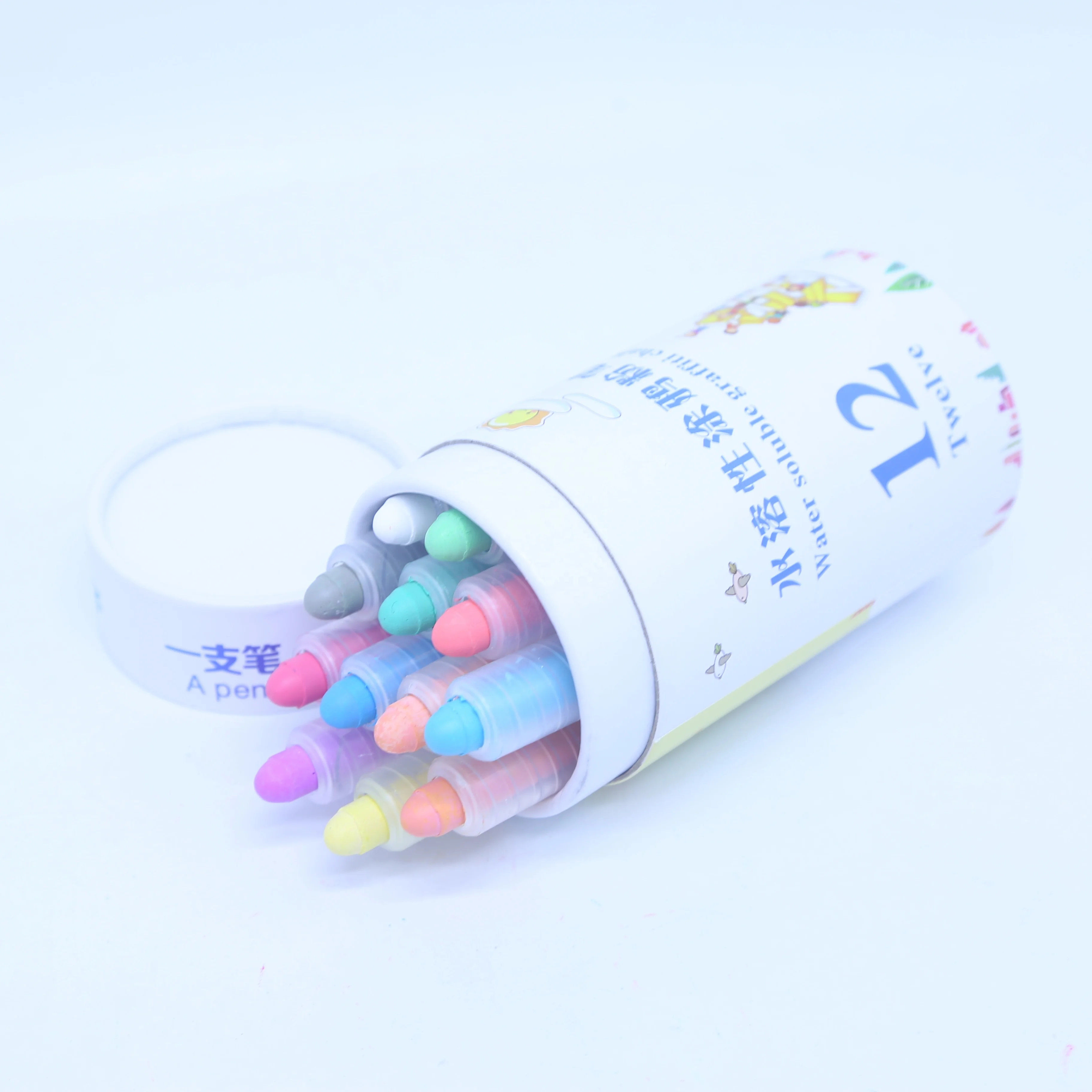 New Arrivals Crayons Creative Educational Kid Soucil Stationary Wax Customized Crayon