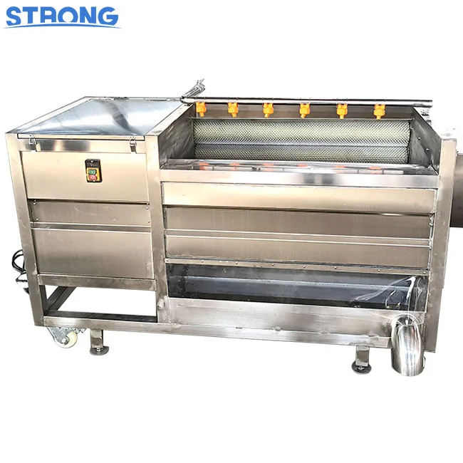 Automatic Potato Washing and Peeling Machine Fruit and Vegetable Cleaning Equipment Restaurant Use Potato Peeling Machine