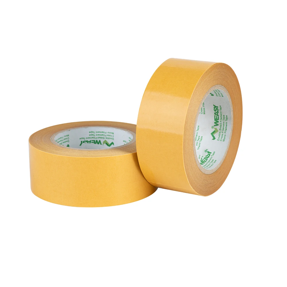 Mesh Glass Fiber Reinforced Packing Tape #071M Polyester Filament Reinforced Tape Cross Filament Tape For Sealing strips to Door