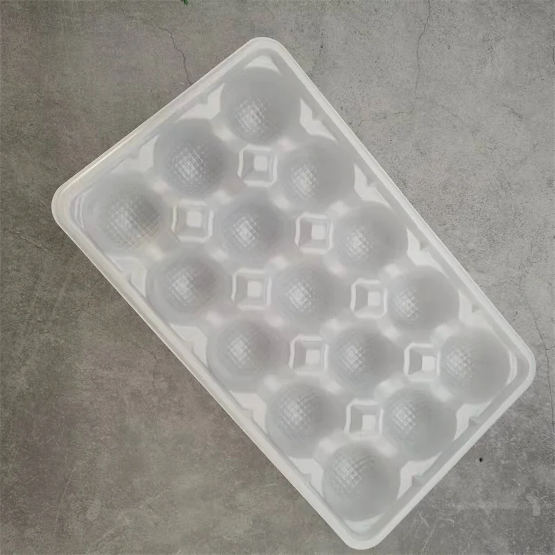 Natural color disposable plastic pp tray for meatball