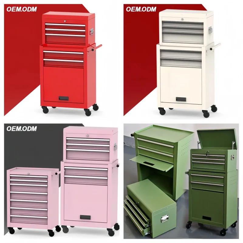Easy to move Oem factory machine shop Metal garage Rolling toolbox combination kit Toolbox box Roller cabinet