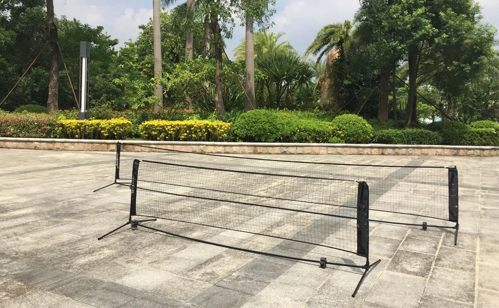 Hot sale cheap price adjustable portable tennis net foldable practice tennis net professional standard competition tennis net