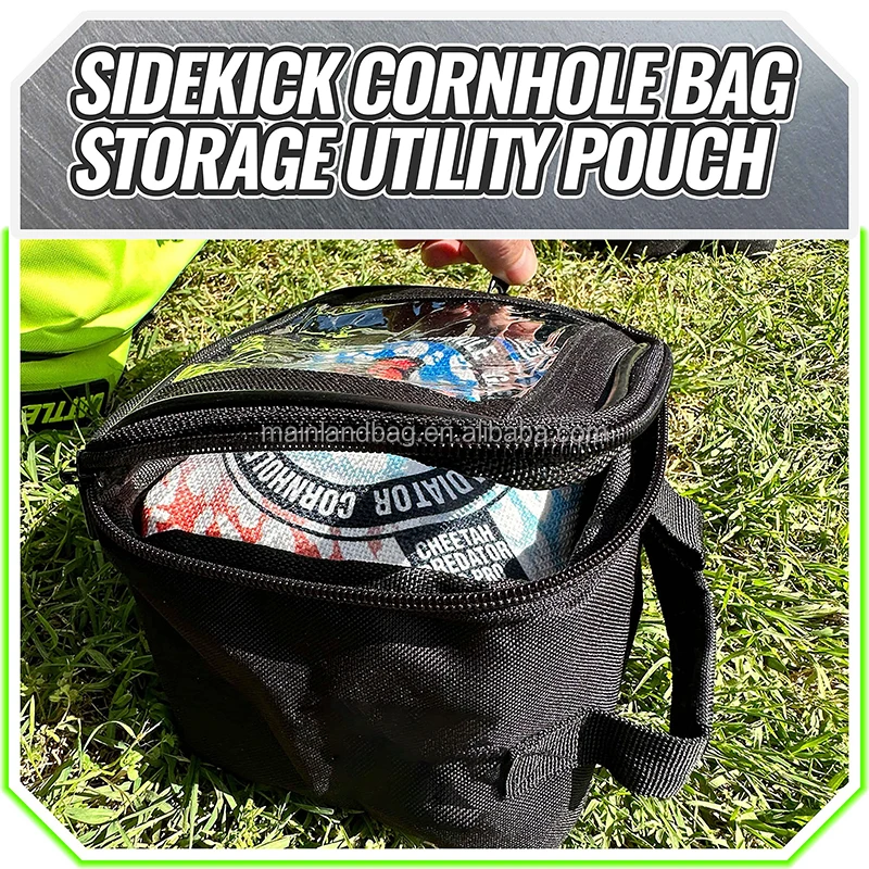 Outdoor Cornhole Bag Carrying Case Holds 4 Corn Hole Bags Organizer Game Bag