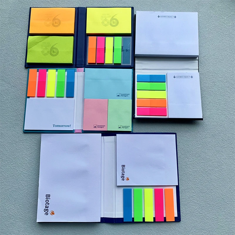 Promotional memo pad sticky notes with hard cover