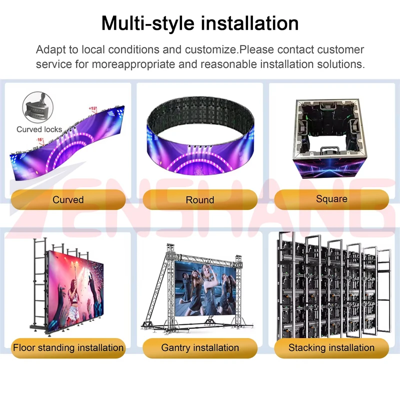 Manufacturer 2024 Digital Signage Video Wall Advertising Display Billboard Backdrop Panel Background Dj Stage Led Screen