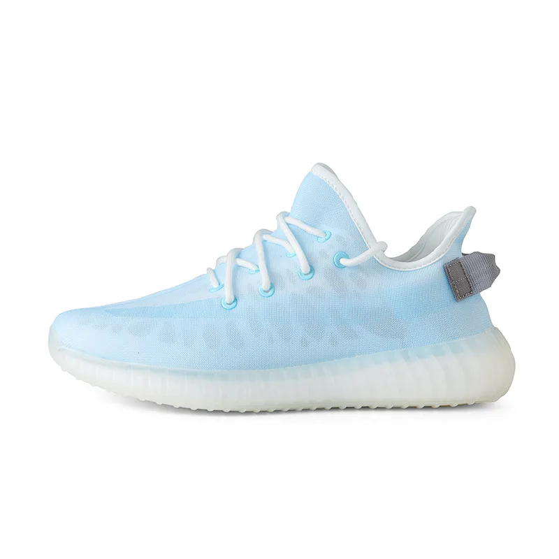 Высокое качество Size36-48 статического гиперпространство глины истинная форма Светоотражающие yezy 350 V2 кроссовки; Повседневная спортивная обувь; Кроссовки