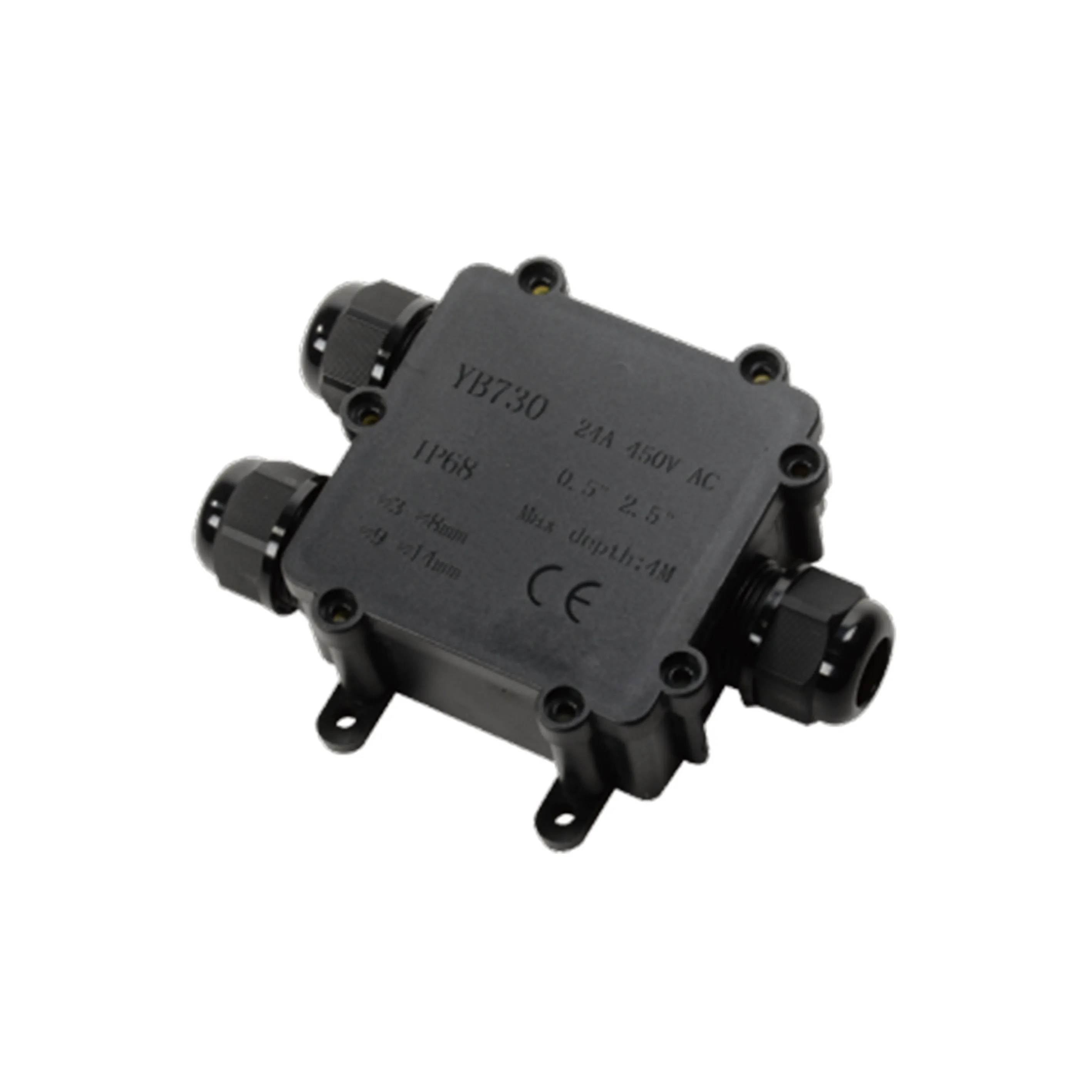 IP68  Waterproof Plastic Junction box without hole