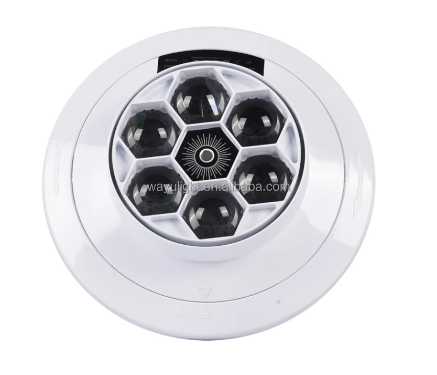 DJ Disco Lighting Home Party Light LED 6pcs Bee Eyes Beam + Laser Light