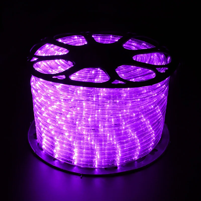Праздничное украшение Круглый 2 провода 13 мм светодиодная веревочная лампа rgb 36 светодиодов мигающая для украшения Дивали