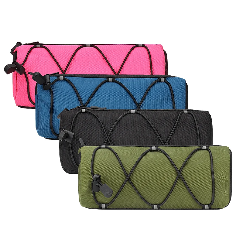 Custom Bicycle Handlebar Bag Waterproof Recycled Storage Pouch Bicycle Front Frame Bag for Bike