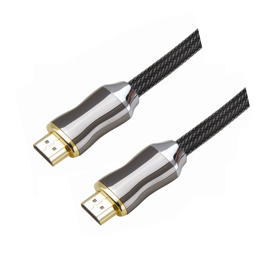 С ethernet чистой меди HDMI кабель мужчин и плетеный хлопок рукав hdmi для PS4 HDTV XBOX PS3000