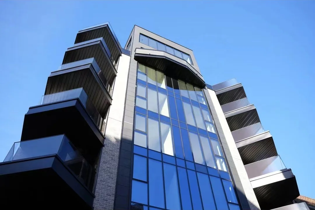 Energy saving design factory direct building exterior mirror glass aluminum curtain walls window wall unitized curtain wall