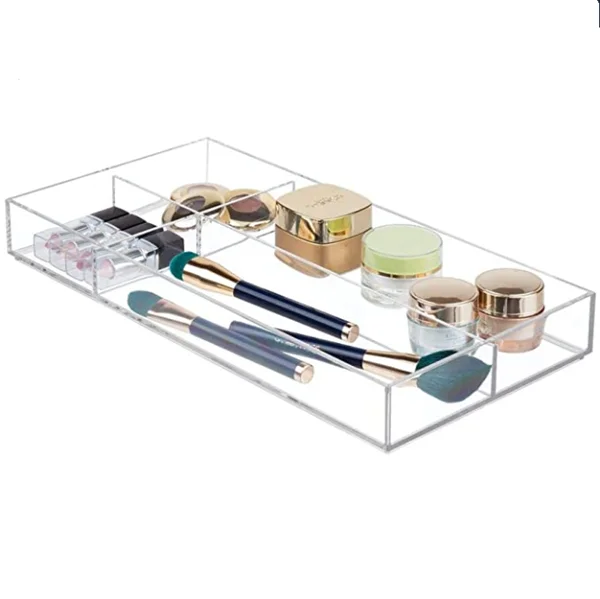 Прозрачные прямоугольные акриловые лотки с 5 отделениями акриловый Органайзер