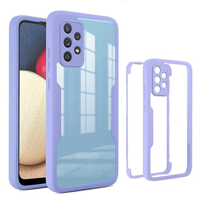 360 Full Body Protection Cover For Samsung Galaxy A03 Core A03S A13 4G 5G A23 A33 A53 A73 Shockproof Phone Case